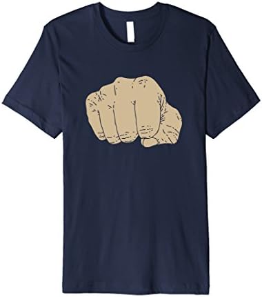 Men's Fist Pump Hand Design Tee Medium Navy
