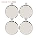 iloveDIYbeads 20pcs Fit 30mm Stainless Steel Round Blank Bezel Pendant Trays Base Cabochon Settings Trays Pendant Blanks For Jewelry Making DIY Findings (10688-30mm)