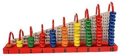 SN Toy Zone 1+1 Wooden Calculation Counting Set with Wooden Beads Addition and Subtraction Wooden Toy