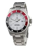 Fanmis White Dial Rotatable Bezel Luminous Hand Quartz Men's Ladies Silver Stainless Steel Watches