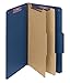 Smead Pressboard Legal Size File Folders with SafeSHIELD Fasteners, 2 Dividers, 2