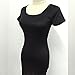 Fedi Summer Women's Cotton Stretch Bodycon Party Cocktail Short Slim Pencil Dress, Blacl, Small