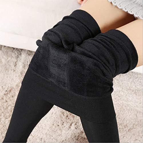 Comomingo Women Smooth Thicken Tights Velvet Fleece Lining Stretch Elastic Legging Step On The Foot Pant Winter Warm Leggings