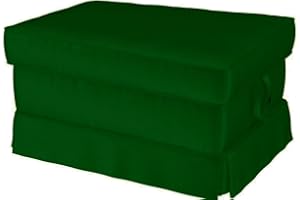 HOMETOWN MARKET Velvet Pets Friendly Sofa Covers Custom Made Compatible for IKEA Ektorp Sofa Slipcovers (Velvet Green Ektorp Ottoman)