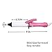 VAV 9 Inches Mini Curling Iron Ceramic Coated Barrel PTC Fast Heater Max Temp 350℉ Travel Size(Pink)