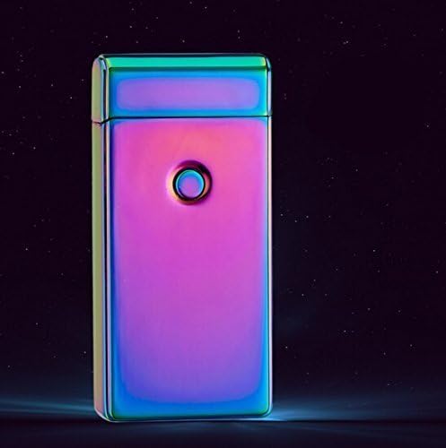 Electronic Lighter in Innovative Design, Plasma Arc, USB Rechargeable, Windproof, USB Cable and Elegant Gift Box Included (Fantasy Blue)
