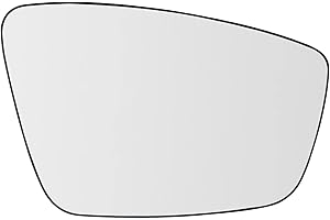 YEPARIE Passenger Side Mirror Lower Glass Replacement For 2011 2012 2013 2014 2015 2016 2017 2018 Volkswagen VW Passat Jetta Beetle - For Volkswagen VW Passat Jetta Side Mirror Glass With Rear Holder