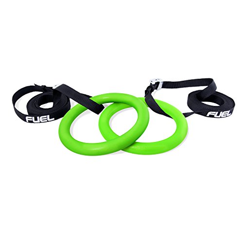 Fuel Pureformance Gymnastic Rings with Straps - Heavy Duty for Cross Training, Gymnastics, Strength & Fitness Training - Thumbnail 4