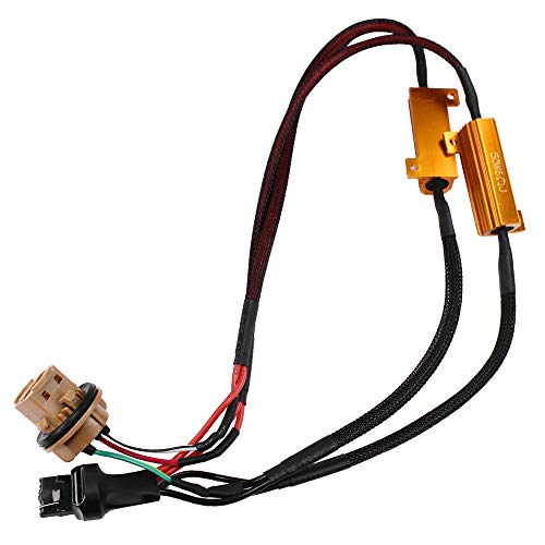 HUIQIAODS 50W 8Ohm 7443 7444NA T10 992 Led Load Resistor - Fix Headlight LED Bulb Fog Lamp Fast Hyper Flash Turn Signal Blink Light LED License Plate Lights Error Code Canbus Resistors Decoder 2PCS
