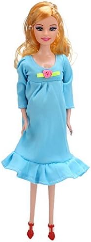 Pregnant Doll Suits Mom and Baby in her tummy with dress shoes for gift toys