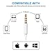 Headphones,4Pack in Ear Earphones Microphone and Remote Control Earbuds Compatible Phone Galaxy and More Android Smartphones 3.5 mm Headphone(White)