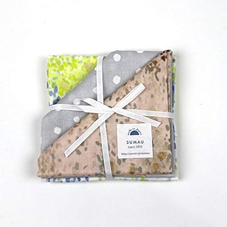 Amazon Co Jp Sumau Nani Iro Wガーゼ ハンカチ セットa Home Kitchen