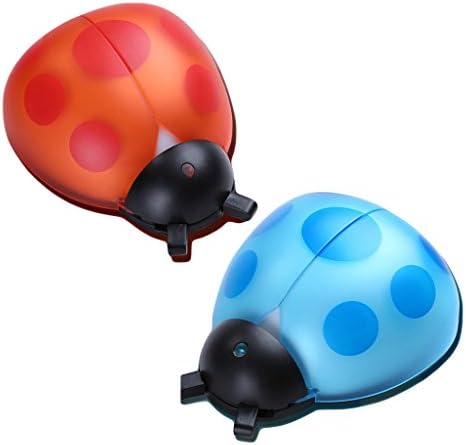 Lslight Dimmable Colorful Ladybug Night Light With Sensor Room Mini Wall Decoration Lamps,Convenient for Night Moving (Blue)