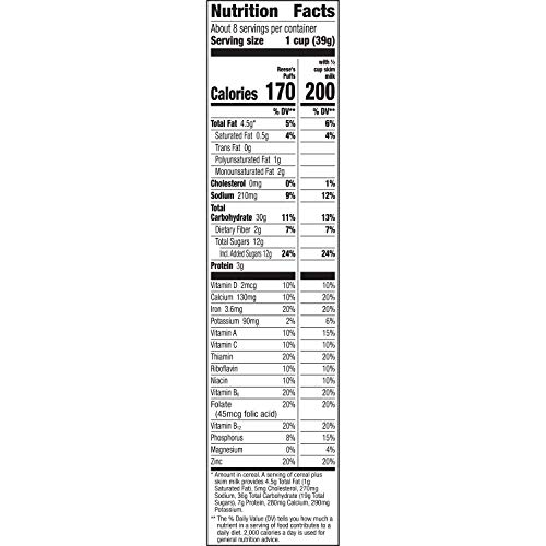 REESE’S PUFFS BREAKFAST CEREAL, CHOCOLATEY PEANUT BUTTER CEREAL, 11.5 OZ