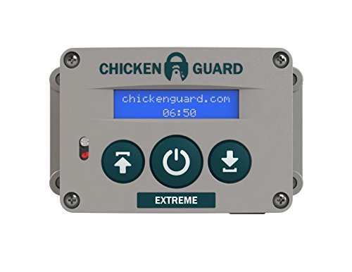 ChickenGuard Extreme Automatic Chicken Coop Pop Door Opener & Door Kit Combo | Outdoor/Indoor Auto Door Opener, Chicken Coop Accessories by