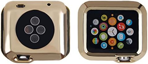 Slim Plating Gold Plated TPU Protective Cover Case For Apple Watch 38mm NEW gold