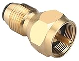 KIBOW Universal 1LB Propane Tank Refill Adapter-100% Solid Brass