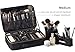 ROWNYEON Makeup Bag Organizer, Professional Portable Travel Makeup Bag for Make-up Artist, Makeup Train Case with EVA Adjustable Dividers |14x10 Inch | Black
