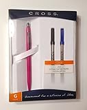 Cross Click Pearlescent Pink Gel Pen with 2 Refills