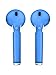 Airpod Skins Protective Wraps - Newest Model – Free Lifetime Replacements Included – Maximum Coverage Available (Cobalt Blue)