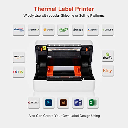 Phomemo Label Printer 4''×6'' Label Thermal Printer High Speed