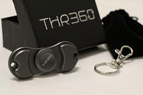 THR360 - EDC Aluminum Classic Style Finger Toy - The Official Fidget Spinner Reduce Anxiety Stress Boredom (Gun Metal)