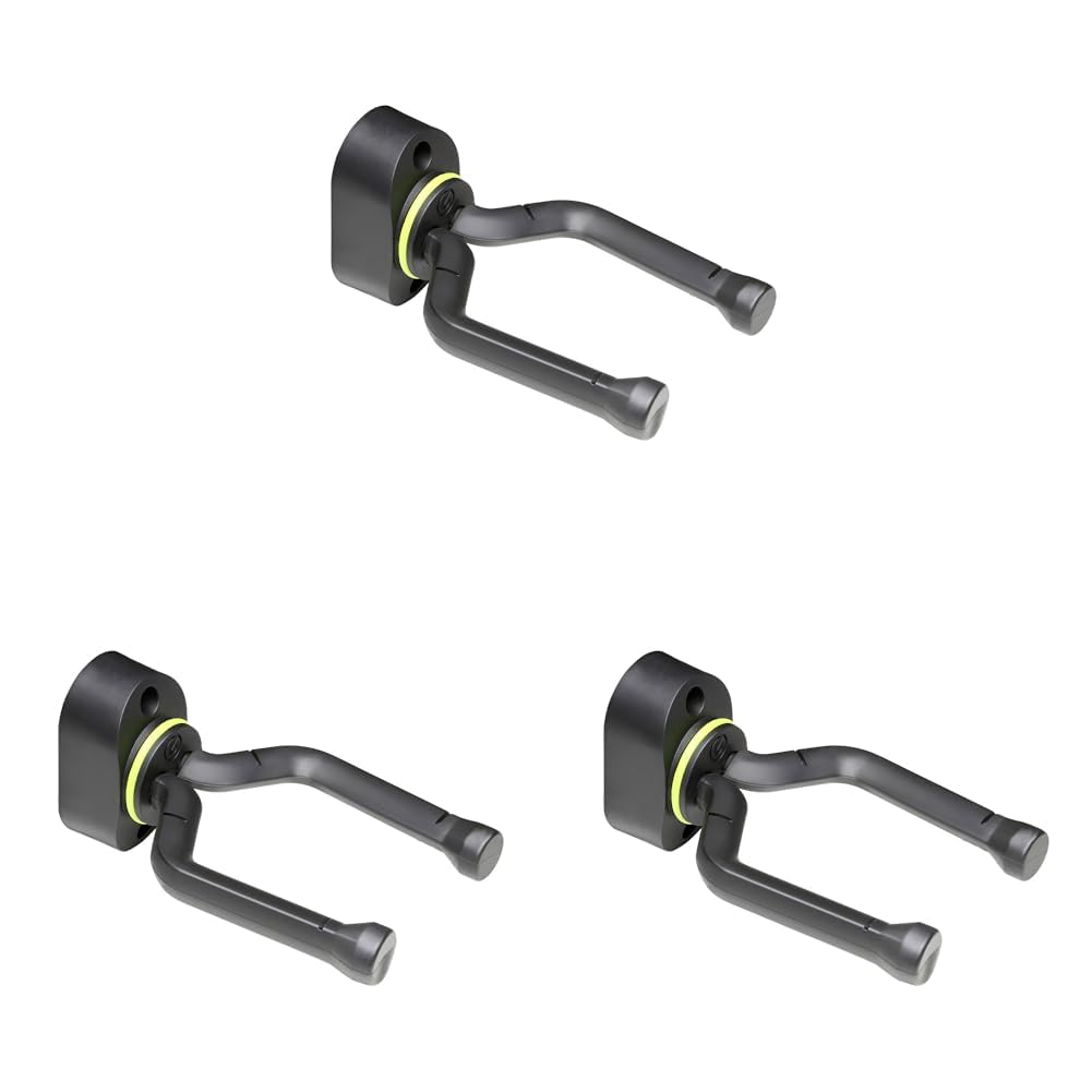 Gravity GS 08 WMB - Wall-Mount Guitar Hanger (Pack of 3)