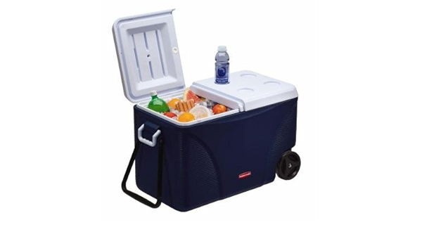 Nevera portátil con ruedas 75 Qt. Durable Metal con integrado ...