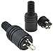kenable 2 pin DIN Plug Speaker and HiFi Connector Screw Terminals Strain [1 Pack]