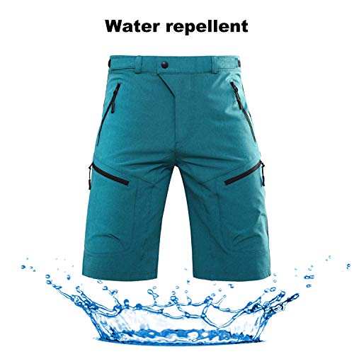 Hiauspor MTB-Cycling-Hiking-Bike-Shorts Blue