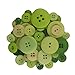 Buttons Galore Hand-Dyed Button, Green
