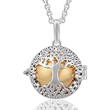 AEONSLOVE Silver Celtic Tree of Life Melody Pendant Necklaces Calming Mother Baby Gift (Gold)