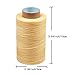 MIUSIE Colorful 284Yards Leather Sewing Waxed Thread-Practical Long Stitching Thread  for Leather Craft DIY/Bookbinding/ Shoe Repairing/Leather Projects