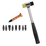AMTION New Car Dent Repair Kit Paintless Dent Removal Tap Down Tools DIY Dent Hammer Small Handle Tool