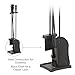 Uniflame T40140BK 4-Piece Fireset, Black