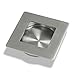 (1 Pack)Probrico Recessed Sliding Door Pull Brushed Nickel Furniture Flush Door Handle Stainless Steel Flush Finger Pull Square 2-3/4 Inch Recessed Handle Sliding Flush Door Pull