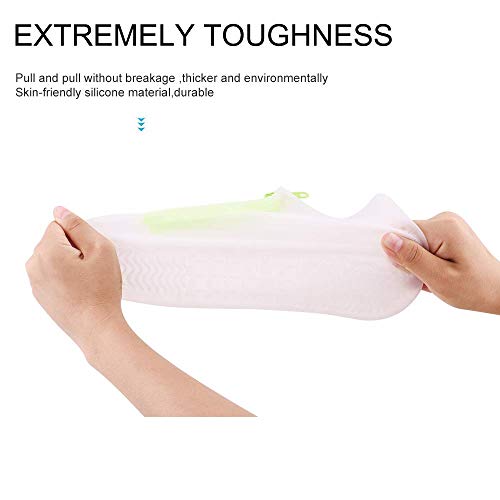 MATOP Silicone Waterproof Shoe Cover,Reusable No-Slip Rain Snow Boot Overshoes with Waterproof Zipper for Cycling,Camping,Fishing,Garden,Outdoor - Thumbnail 2