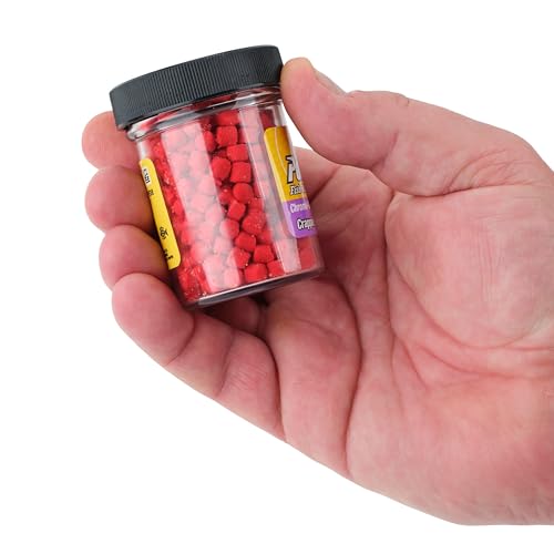 Berkley PowerBait Chroma-Glow Crappie Nibbles, Glow Red, Fishing Dough Bait, Scent Dispersion Technology, Irresistible Scent and Flavor, Ideal for Crappie and Other Panfish Species