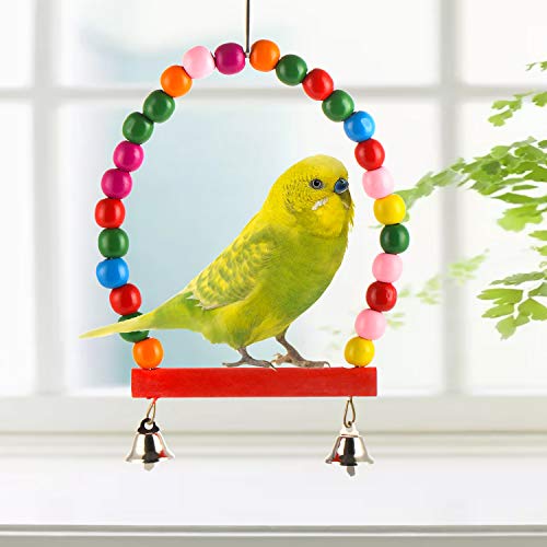 Genenic 15 Packs Bird Parrot Toys, Bird Toys Parrot Swing Toys, Hammock