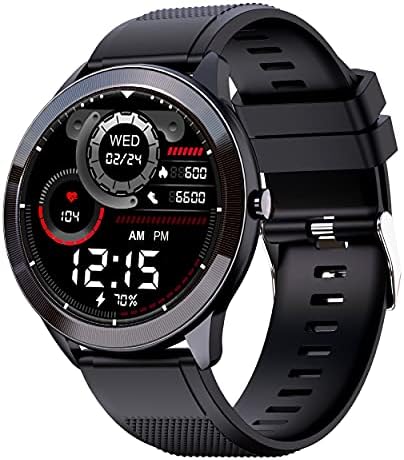 Maxima Max Pro X4 Smartwatch with SpO2, Up to 15 Day Battery life, 1.3â€ Round Full-touch Display with Ultra Bright Screen of 380 Nits, 10+ Sports Mode, Continuous Heart Rate Monitoring, & Unlimited Customized Watch Faces