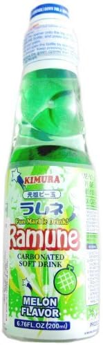 Melon Flavour Ramune (200ml) by Kimura