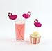 Party Partners Design Pink Flamingo Decorative Cocktail Drinking Straws, Pink, 12 Count