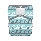 Thirsties One Size Pocket Diaper Hook & Loop, Surf's Up