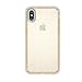 Speck iPhone XS Presidio Clear + Glitter Case, Scratch-Resistant IMPACTIUM 8-Foot Drop Protected iPhone Case that Resists UV Yellowing, Gold Glitter/Clear