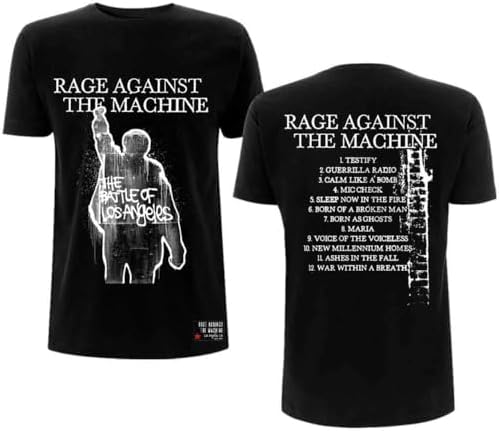 Amazon.com: Rage Against The Machine T Shirt Battle Star Band Logo