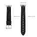 Gear S2 Watch Band, MoKo Premium Soft Genuine Leather Crocodile Pattern Replacement Strap for Samsung Gear S2 SM-R720 & SM-R730 Smart Watch (NOT FIT Gear S2 Classic SM-R732 / R735 Version), BLACK