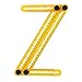 Skillink ATT-2 Template Tool Angle Ruler, Measurement Tool, Multi-Angle Measuring Ruler Perfect for Builders/Handymen/Craftsmen/Engineers/Weekend Warriors and DIY-ERS
