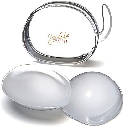 Silicone Bra Inserts - Clear Gel Push Up Breast Pads - Bra Padding Bust Enhancer