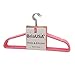 BriaUSA Cascade Hangers Pink Steel Swivel Hooks -Slim, Sturdy Saves You Extra Space - Set of 10