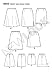 New Look Sewing Pattern 6843 Misses Skirts, Size A (8-10-12-14-16-18)